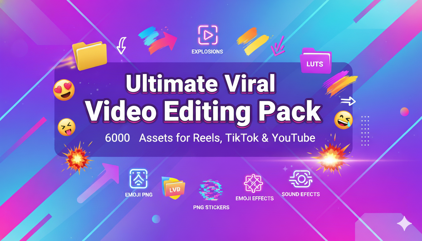 🌟 UNLOCKED Get 6000+ Free Video Editing Assets Today – The Ultimate Trending Creator Toolkit!